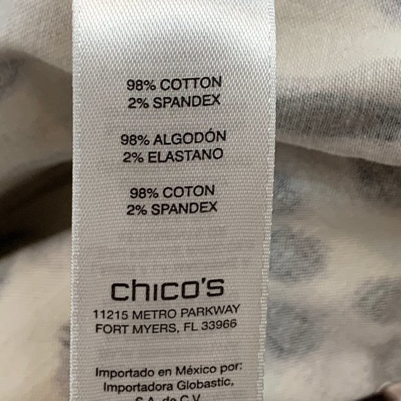 Chico's Long Sleeve Leopard Button Down Jacket Size 3 = XL Animal Print Top - Picture 8 of 14